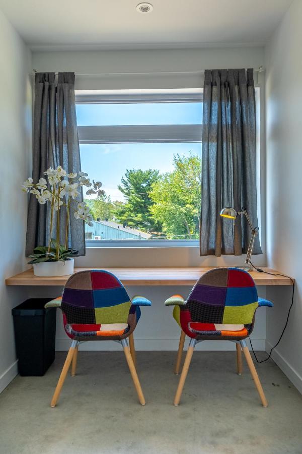 Hotel-Appartements De La Gare Val-David Luaran gambar