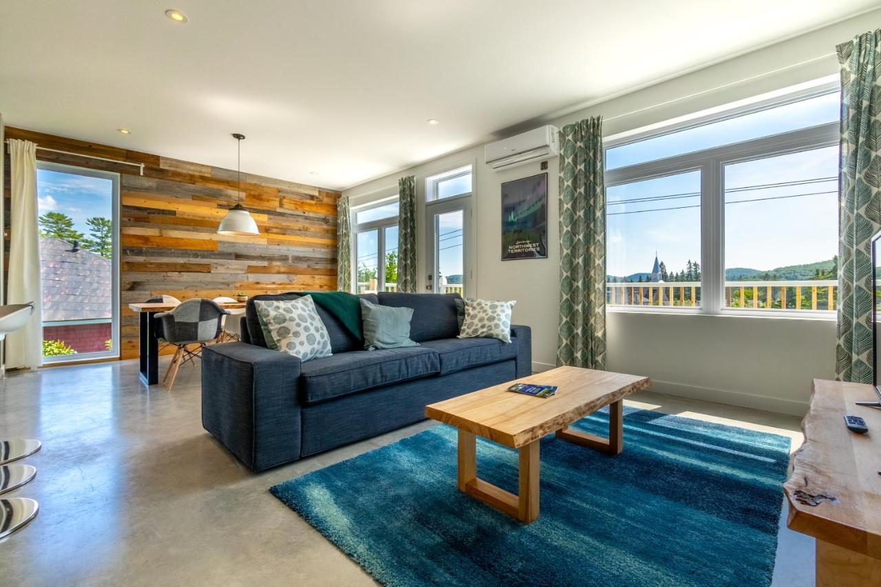 Hotel-Appartements De La Gare Val-David Luaran gambar